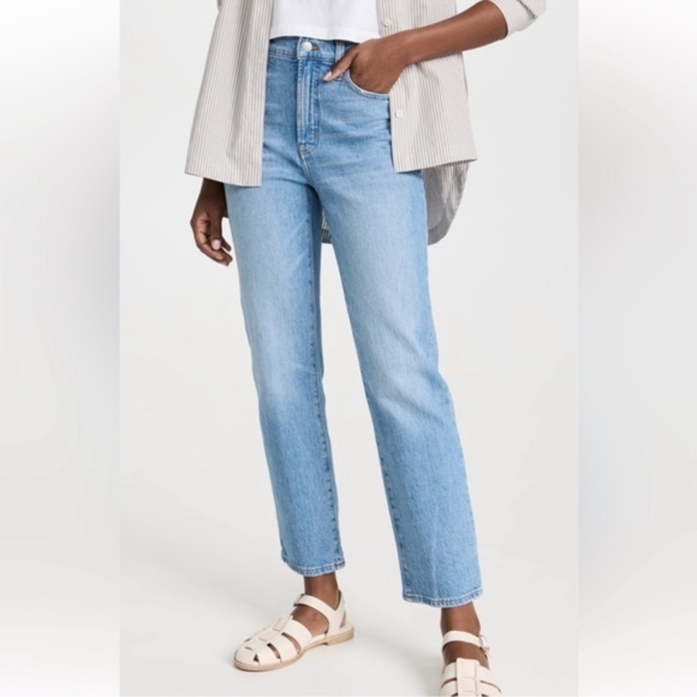 Madewell Perfect Vintage Straight Jean in light wash size 25